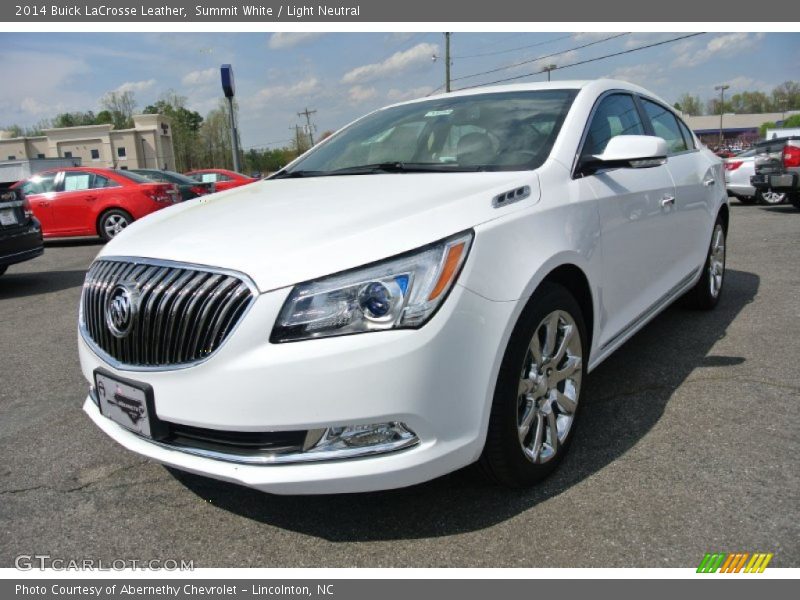 Summit White / Light Neutral 2014 Buick LaCrosse Leather