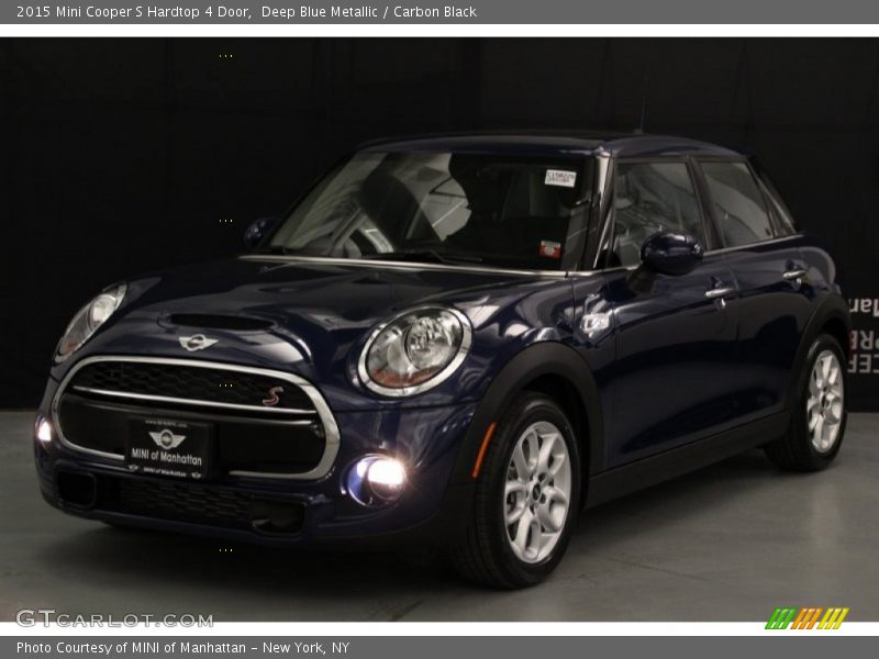 Deep Blue Metallic / Carbon Black 2015 Mini Cooper S Hardtop 4 Door
