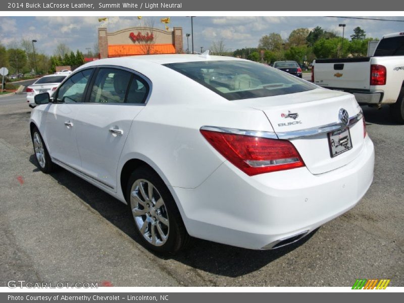 Summit White / Light Neutral 2014 Buick LaCrosse Leather
