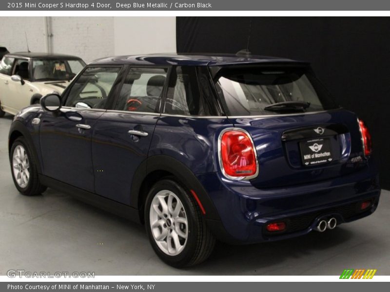 Deep Blue Metallic / Carbon Black 2015 Mini Cooper S Hardtop 4 Door
