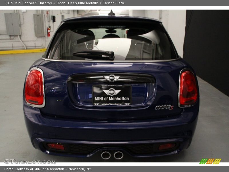 Deep Blue Metallic / Carbon Black 2015 Mini Cooper S Hardtop 4 Door