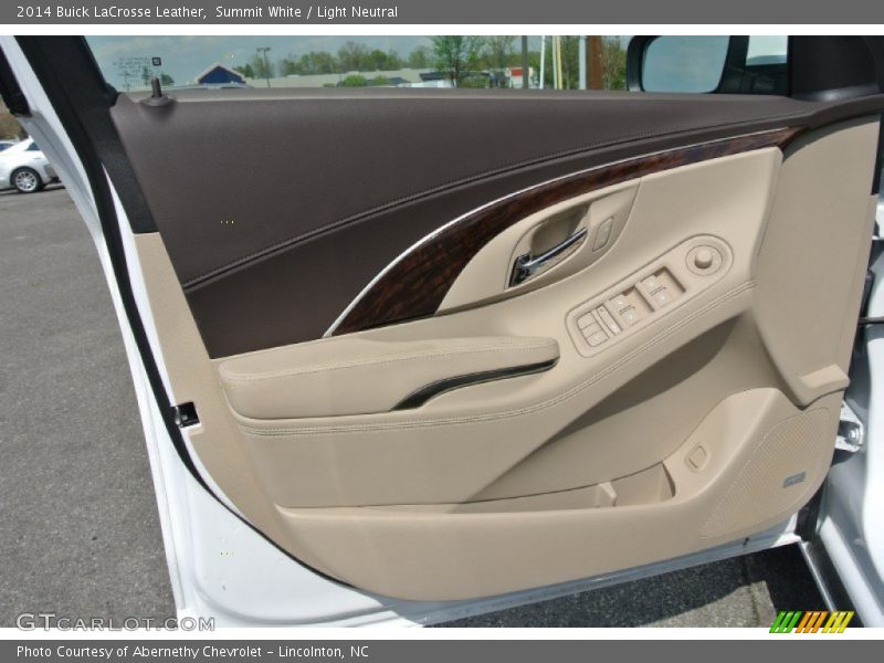Summit White / Light Neutral 2014 Buick LaCrosse Leather