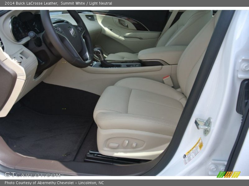 Summit White / Light Neutral 2014 Buick LaCrosse Leather