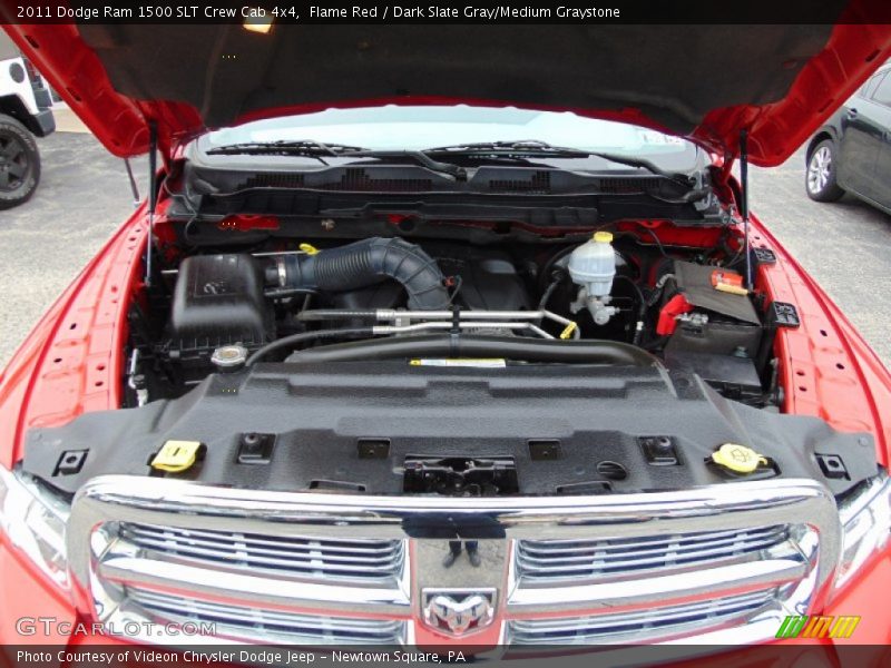 Flame Red / Dark Slate Gray/Medium Graystone 2011 Dodge Ram 1500 SLT Crew Cab 4x4