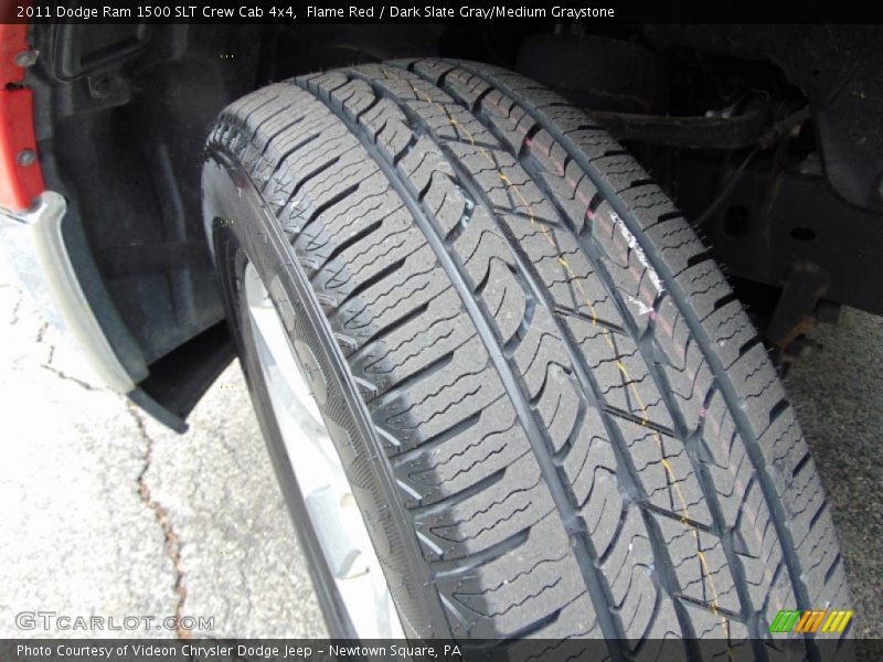 Flame Red / Dark Slate Gray/Medium Graystone 2011 Dodge Ram 1500 SLT Crew Cab 4x4