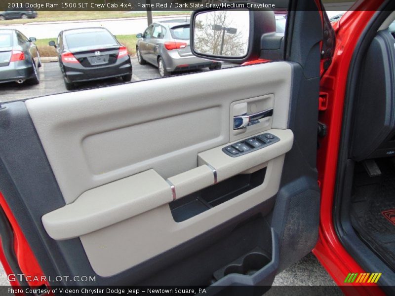 Flame Red / Dark Slate Gray/Medium Graystone 2011 Dodge Ram 1500 SLT Crew Cab 4x4