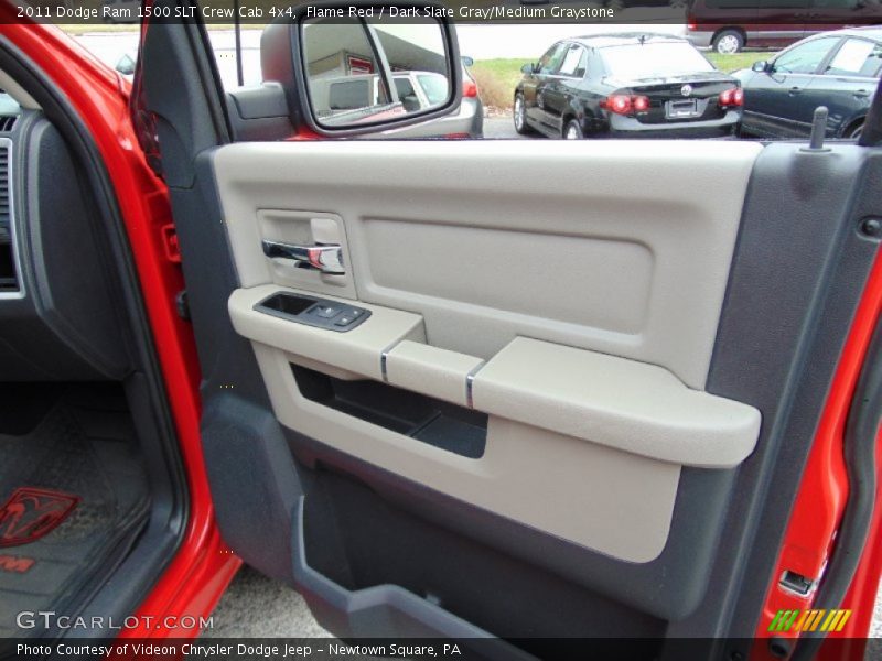 Flame Red / Dark Slate Gray/Medium Graystone 2011 Dodge Ram 1500 SLT Crew Cab 4x4