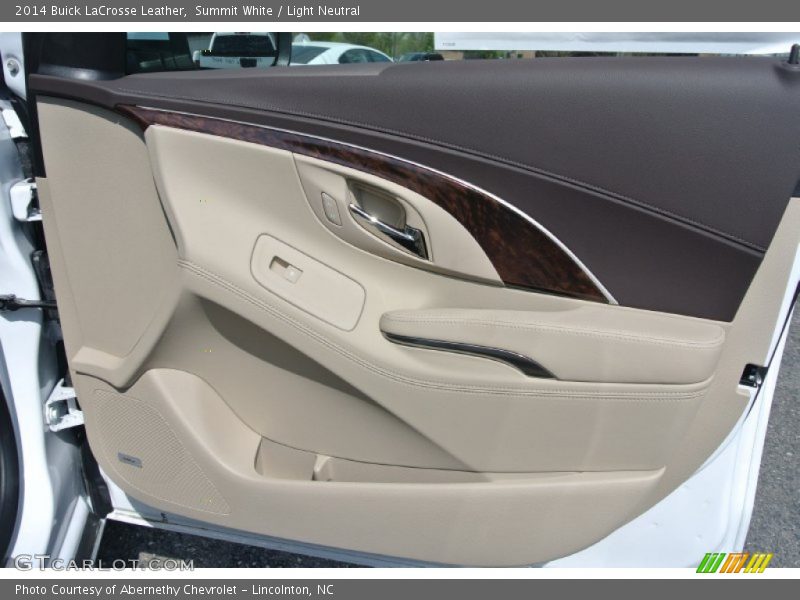 Summit White / Light Neutral 2014 Buick LaCrosse Leather