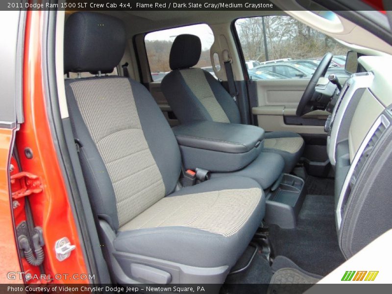 Flame Red / Dark Slate Gray/Medium Graystone 2011 Dodge Ram 1500 SLT Crew Cab 4x4