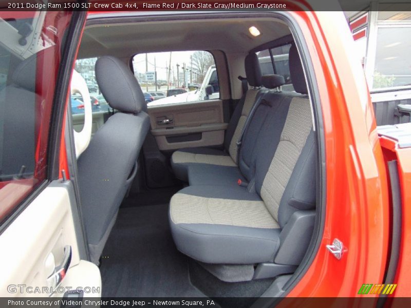 Flame Red / Dark Slate Gray/Medium Graystone 2011 Dodge Ram 1500 SLT Crew Cab 4x4
