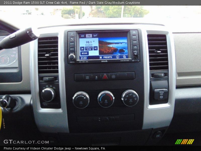 Flame Red / Dark Slate Gray/Medium Graystone 2011 Dodge Ram 1500 SLT Crew Cab 4x4