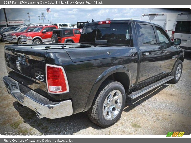 Brilliant Black Crystal Pearl / Black 2015 Ram 1500 Laramie Crew Cab