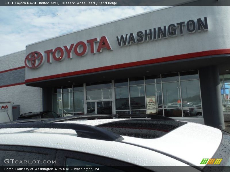 Blizzard White Pearl / Sand Beige 2011 Toyota RAV4 Limited 4WD