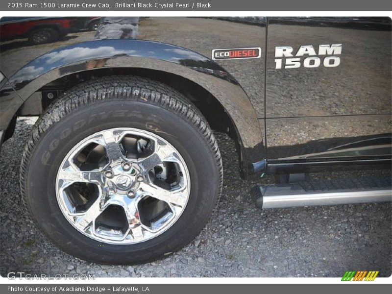 Brilliant Black Crystal Pearl / Black 2015 Ram 1500 Laramie Crew Cab