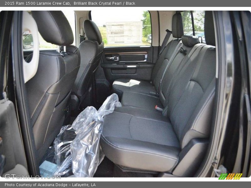 Brilliant Black Crystal Pearl / Black 2015 Ram 1500 Laramie Crew Cab