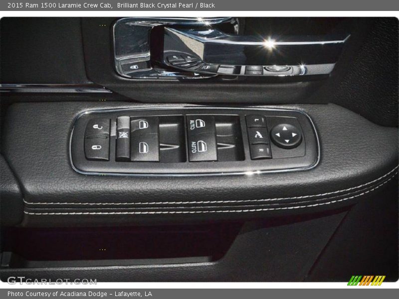 Brilliant Black Crystal Pearl / Black 2015 Ram 1500 Laramie Crew Cab