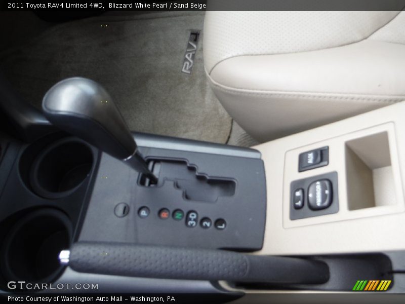 Blizzard White Pearl / Sand Beige 2011 Toyota RAV4 Limited 4WD