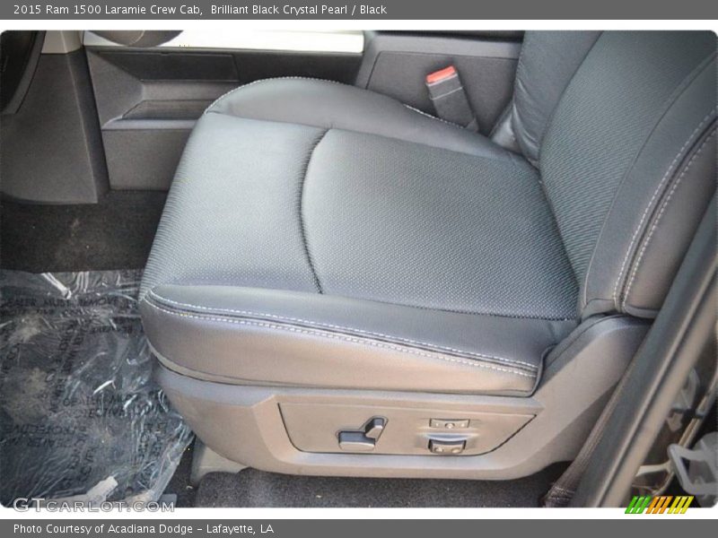Brilliant Black Crystal Pearl / Black 2015 Ram 1500 Laramie Crew Cab