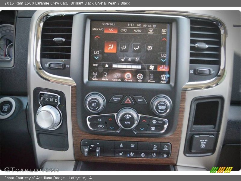 Brilliant Black Crystal Pearl / Black 2015 Ram 1500 Laramie Crew Cab