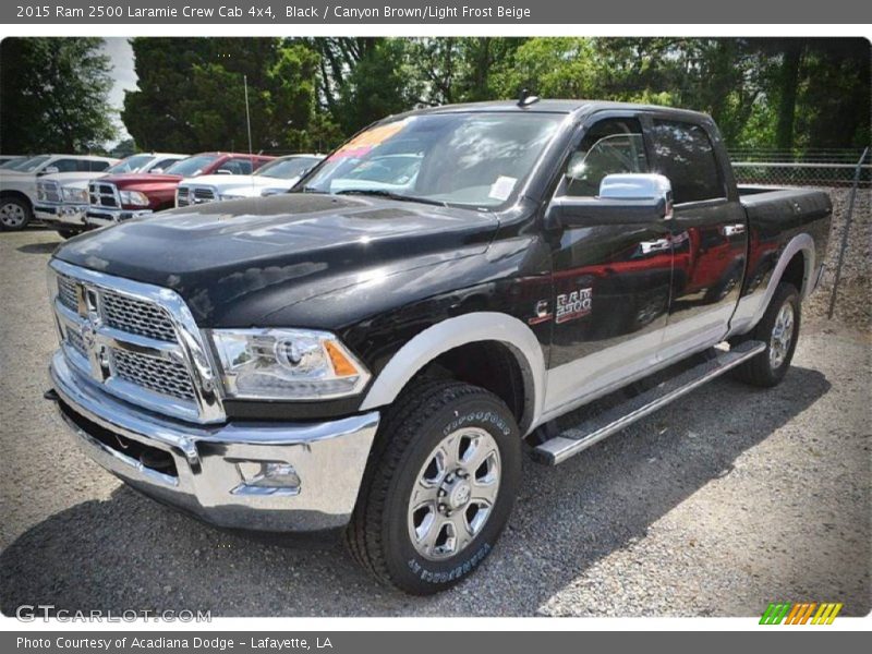 Black / Canyon Brown/Light Frost Beige 2015 Ram 2500 Laramie Crew Cab 4x4