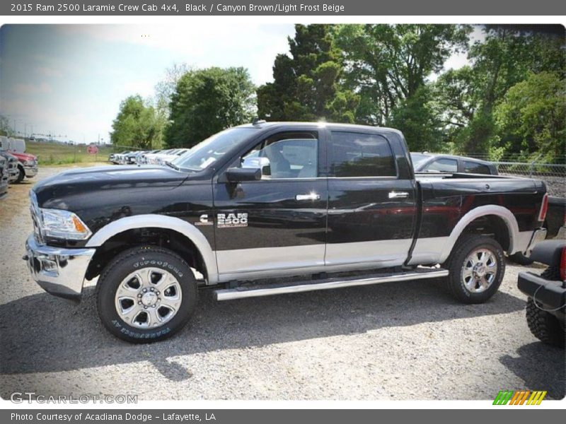 Black / Canyon Brown/Light Frost Beige 2015 Ram 2500 Laramie Crew Cab 4x4