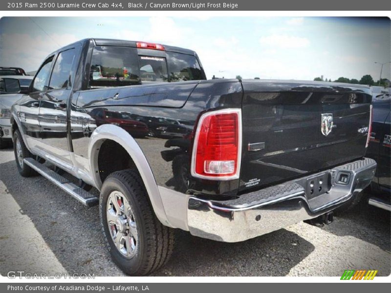 Black / Canyon Brown/Light Frost Beige 2015 Ram 2500 Laramie Crew Cab 4x4