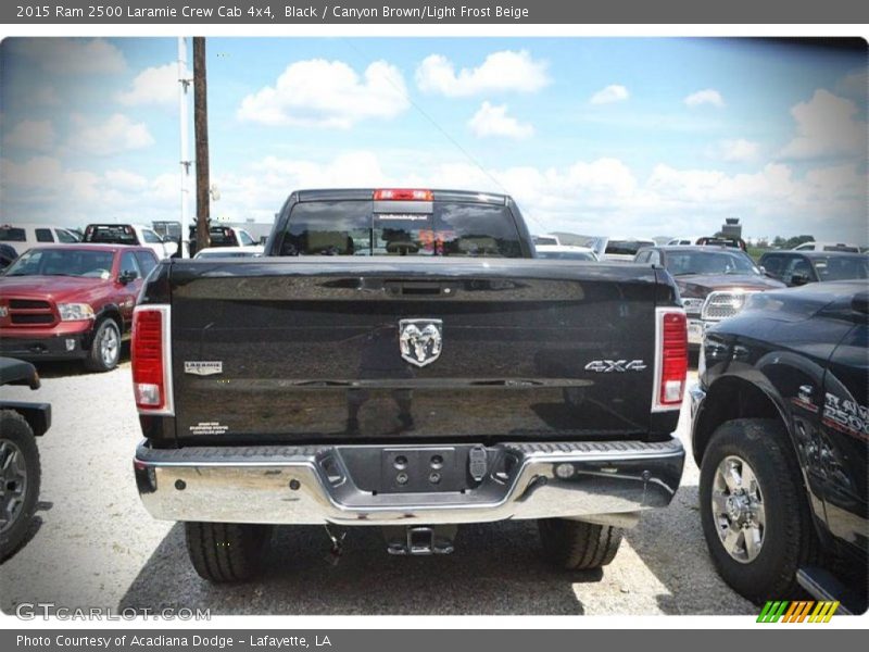 Black / Canyon Brown/Light Frost Beige 2015 Ram 2500 Laramie Crew Cab 4x4