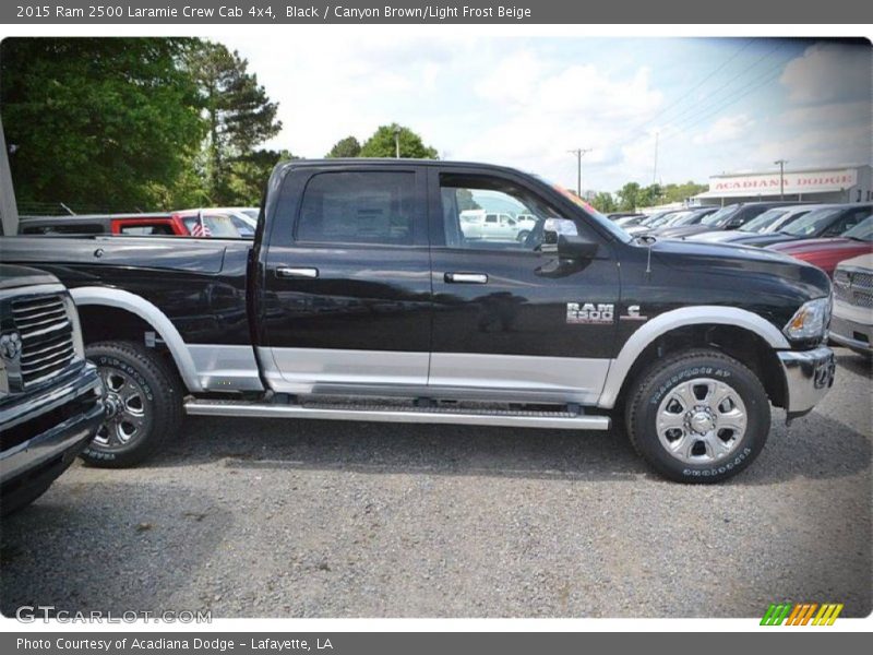 Black / Canyon Brown/Light Frost Beige 2015 Ram 2500 Laramie Crew Cab 4x4