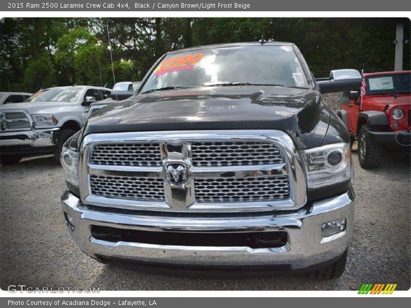 Black / Canyon Brown/Light Frost Beige 2015 Ram 2500 Laramie Crew Cab 4x4