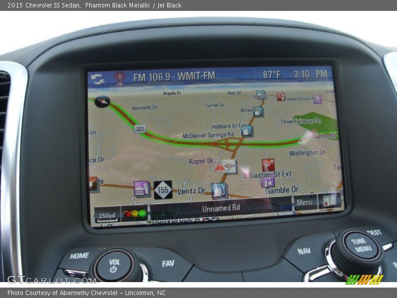 Navigation of 2015 SS Sedan