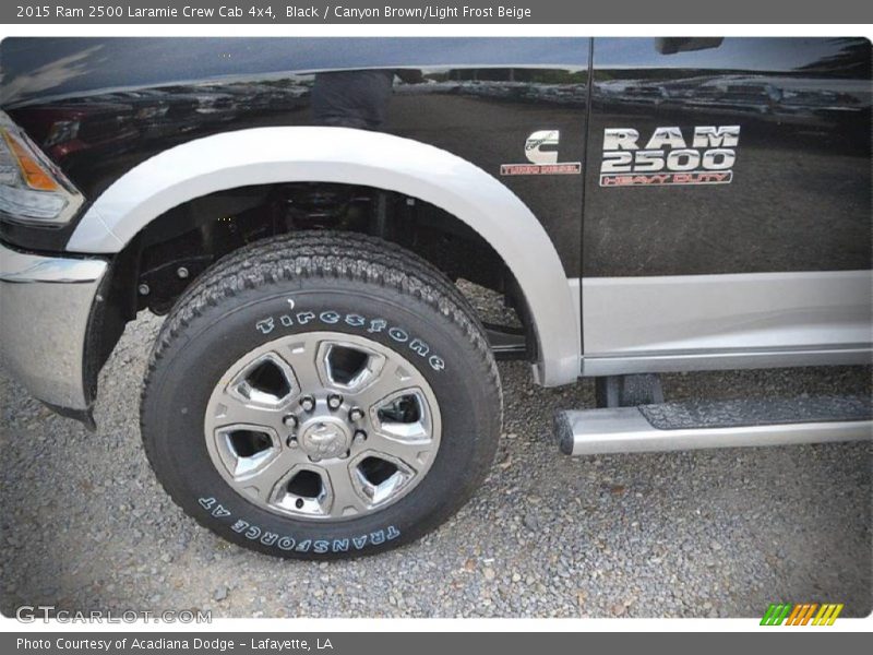 Black / Canyon Brown/Light Frost Beige 2015 Ram 2500 Laramie Crew Cab 4x4
