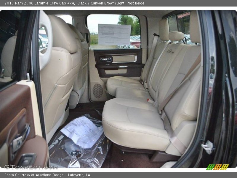 Black / Canyon Brown/Light Frost Beige 2015 Ram 2500 Laramie Crew Cab 4x4