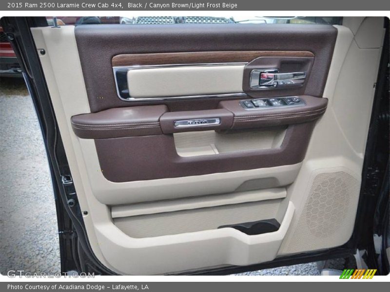 Black / Canyon Brown/Light Frost Beige 2015 Ram 2500 Laramie Crew Cab 4x4