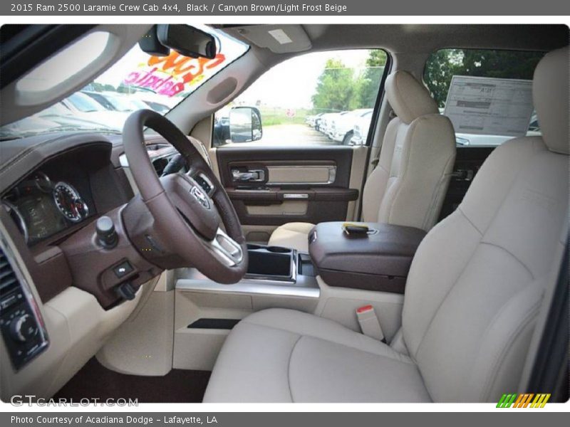 Black / Canyon Brown/Light Frost Beige 2015 Ram 2500 Laramie Crew Cab 4x4