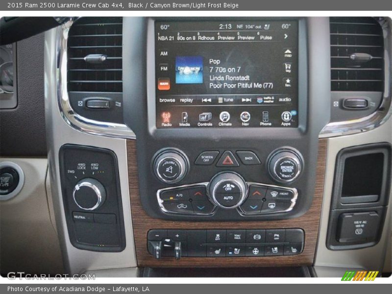 Black / Canyon Brown/Light Frost Beige 2015 Ram 2500 Laramie Crew Cab 4x4