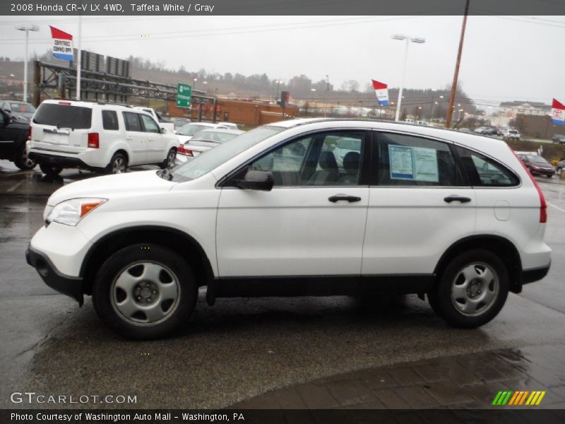 Taffeta White / Gray 2008 Honda CR-V LX 4WD