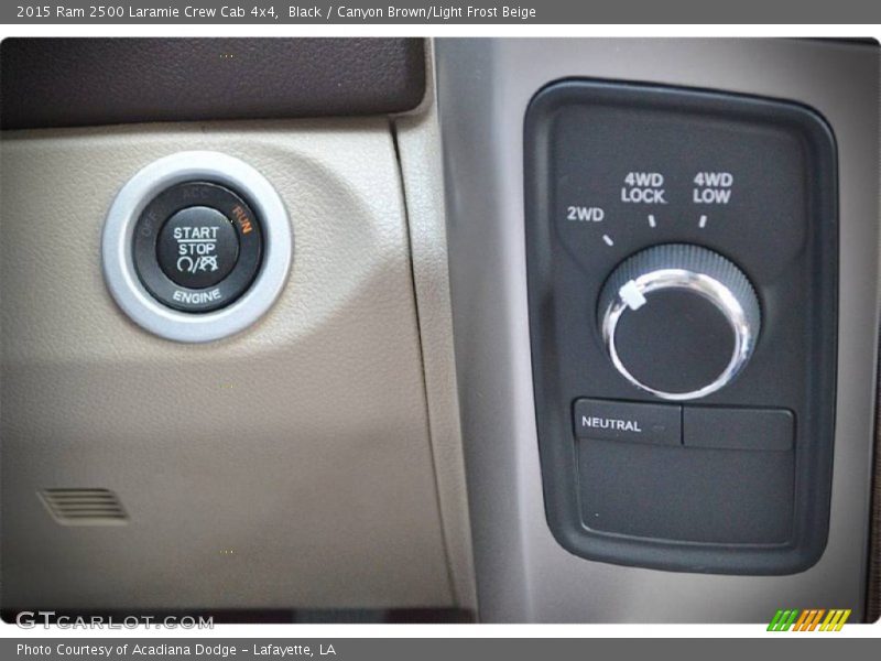 Black / Canyon Brown/Light Frost Beige 2015 Ram 2500 Laramie Crew Cab 4x4