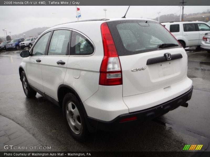 Taffeta White / Gray 2008 Honda CR-V LX 4WD