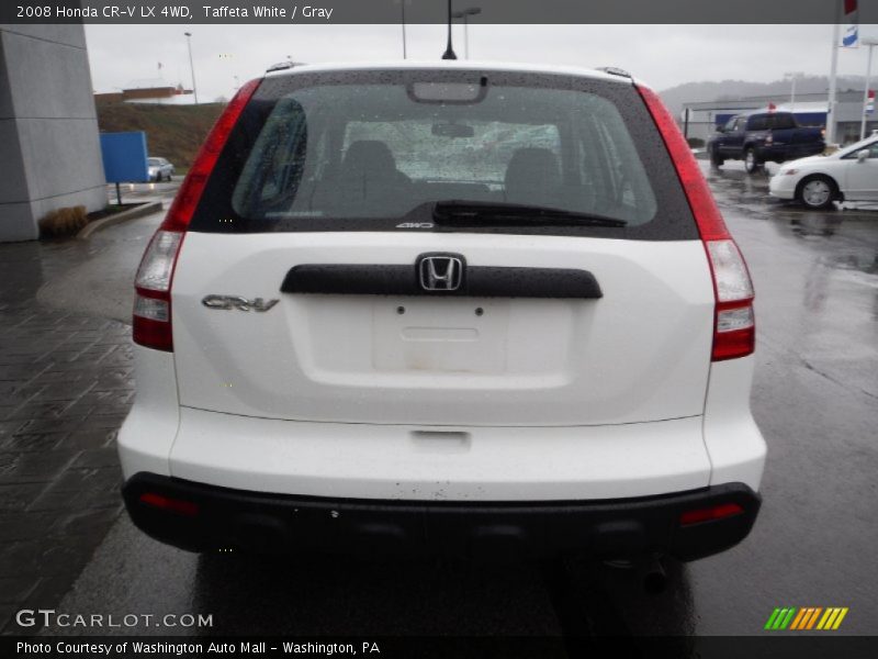 Taffeta White / Gray 2008 Honda CR-V LX 4WD