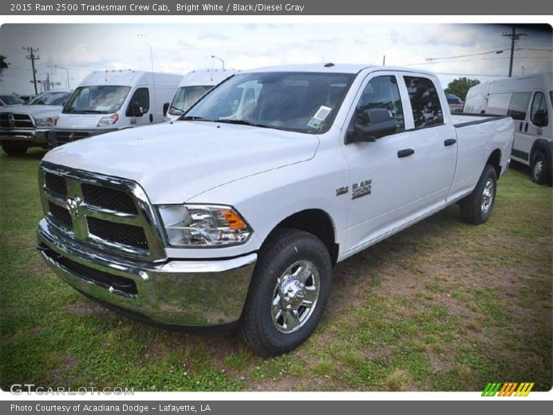Bright White / Black/Diesel Gray 2015 Ram 2500 Tradesman Crew Cab