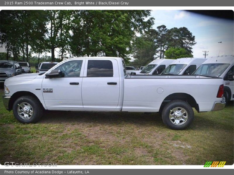 Bright White / Black/Diesel Gray 2015 Ram 2500 Tradesman Crew Cab