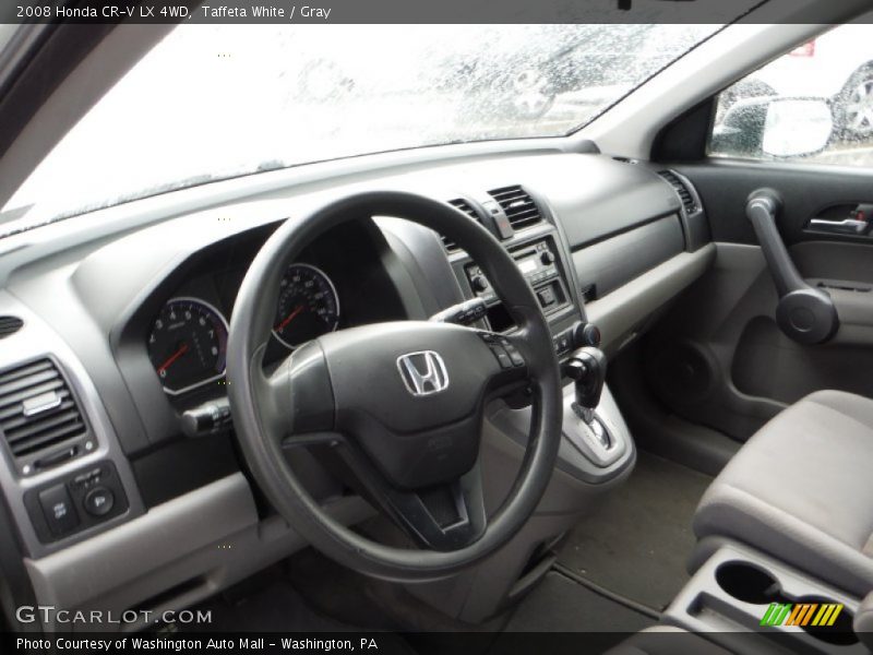 Taffeta White / Gray 2008 Honda CR-V LX 4WD
