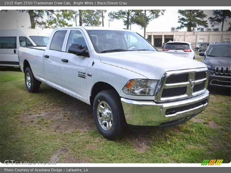 Bright White / Black/Diesel Gray 2015 Ram 2500 Tradesman Crew Cab