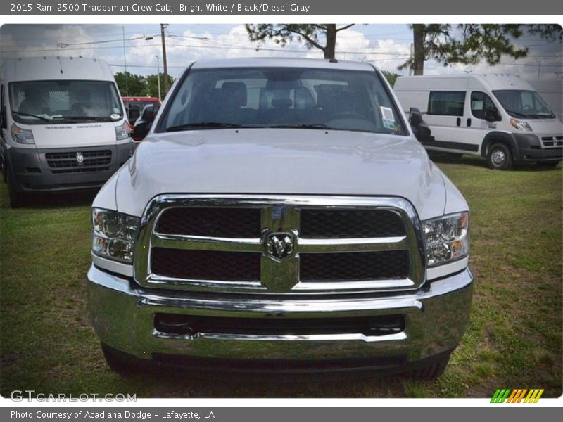 Bright White / Black/Diesel Gray 2015 Ram 2500 Tradesman Crew Cab