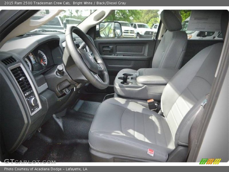 Bright White / Black/Diesel Gray 2015 Ram 2500 Tradesman Crew Cab