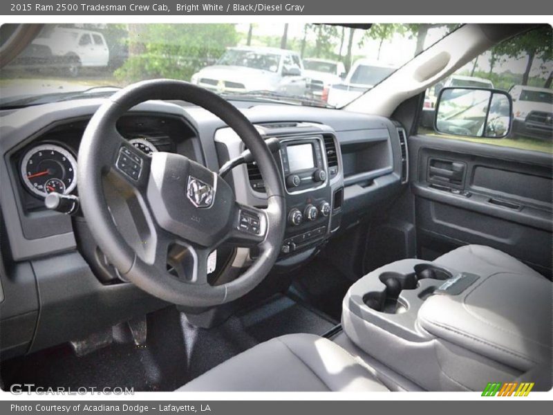 Bright White / Black/Diesel Gray 2015 Ram 2500 Tradesman Crew Cab