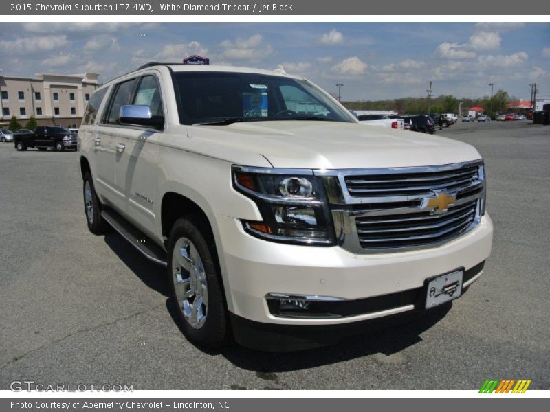 White Diamond Tricoat / Jet Black 2015 Chevrolet Suburban LTZ 4WD