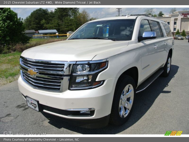 White Diamond Tricoat / Jet Black 2015 Chevrolet Suburban LTZ 4WD