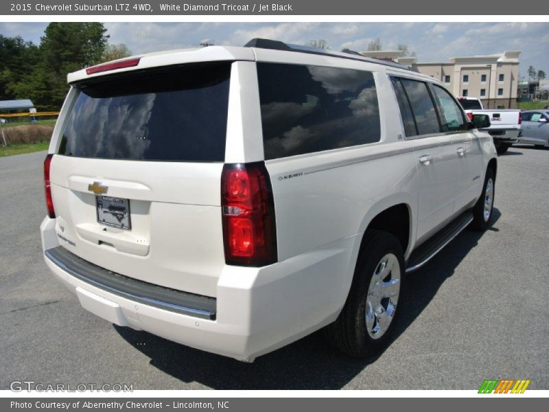 White Diamond Tricoat / Jet Black 2015 Chevrolet Suburban LTZ 4WD
