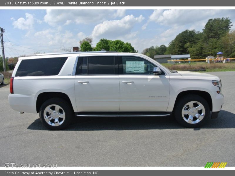 White Diamond Tricoat / Jet Black 2015 Chevrolet Suburban LTZ 4WD
